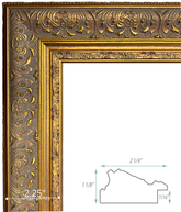 Majesty French Ornate Embossed Wood Picture Frame Antique Gold - West Frames